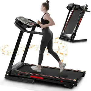 Folding Treadmill for Home Electric 3.5 HP Foldable Running Machine W/Incline