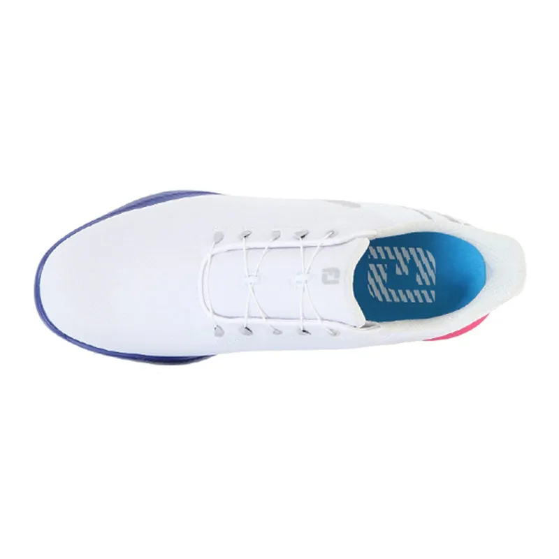 FOOTJOY Fuel Sport BOA Men's Spikeless Shoes (White/Blue)