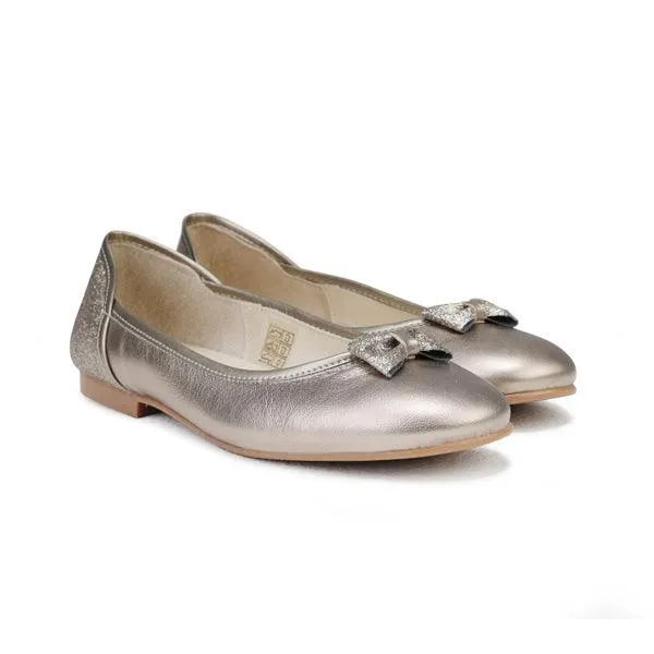 GIRLS BRONZE PLATED BALLERINA