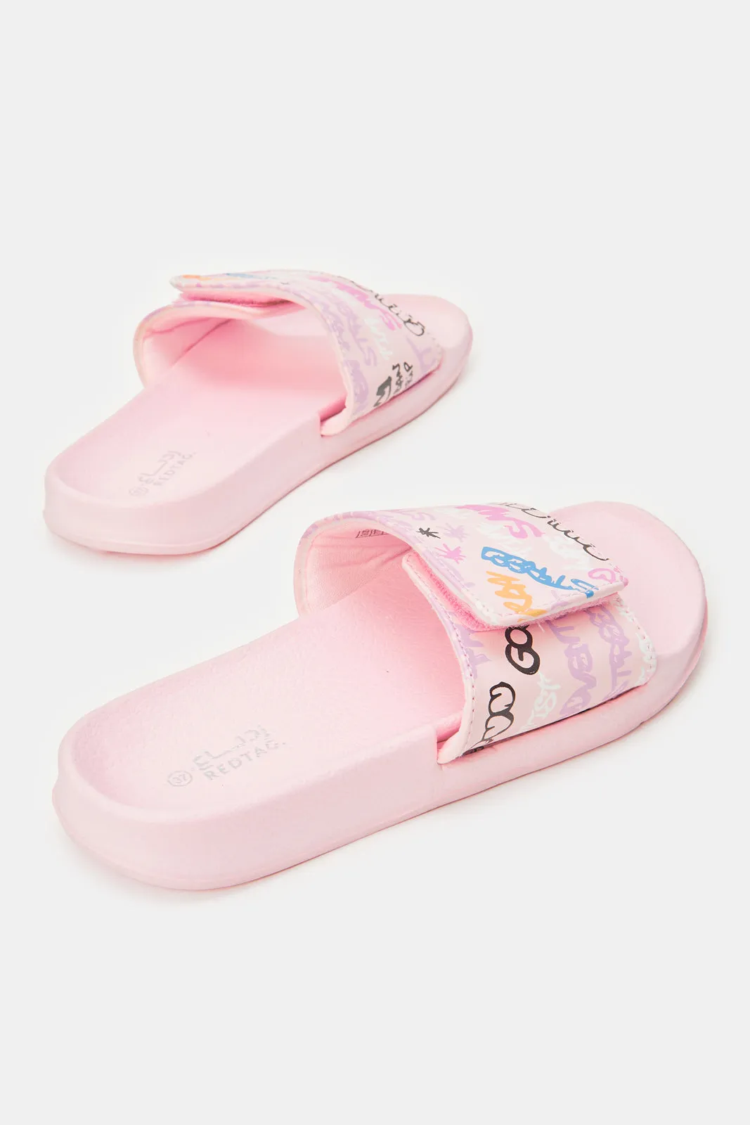 Girls Pink Graffiti Slide