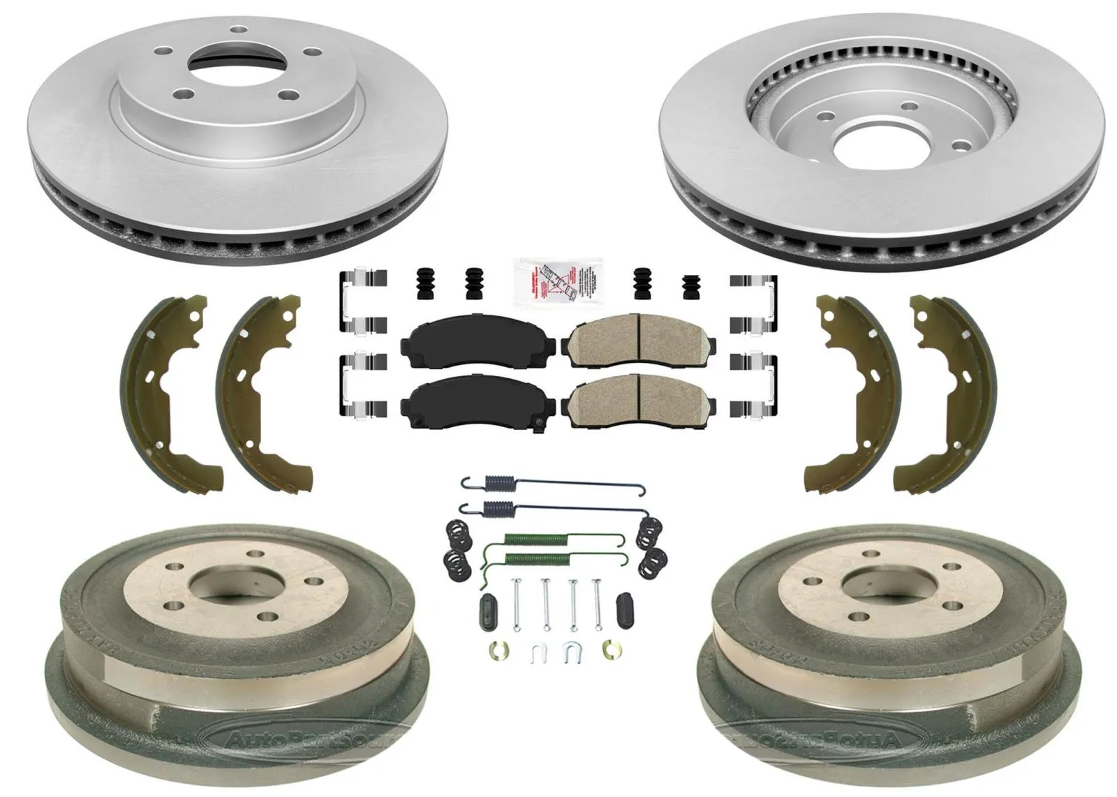 Improved Performance Disc Brake Rotors Drums Brake Shoes for Equinox 2005-2006