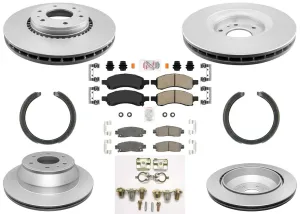 Improved Performance Disc Brake Rotors Pads Shoes for GM Trailblazer 06-09 5.3L