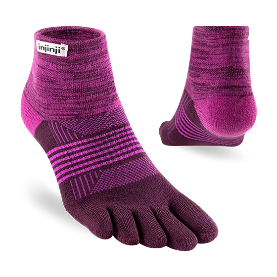 Injinji TRAIL Womens Specific Midweight Mini-Crew Running Socks