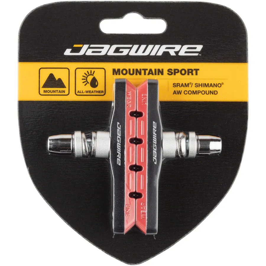 Jagwire Mountain Sport Brake Pads Threaded Post pair