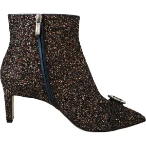 Jimmy Choo Amethyst Mix Hanover Heeled Glitter Boots