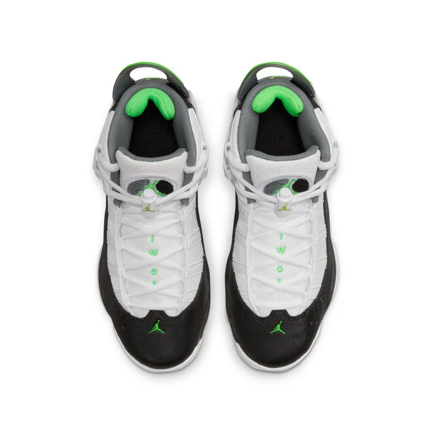 Jordan 6 Rings (GS) - WHITE/GREEN STRIKE-BLACK-SMOKE GREY