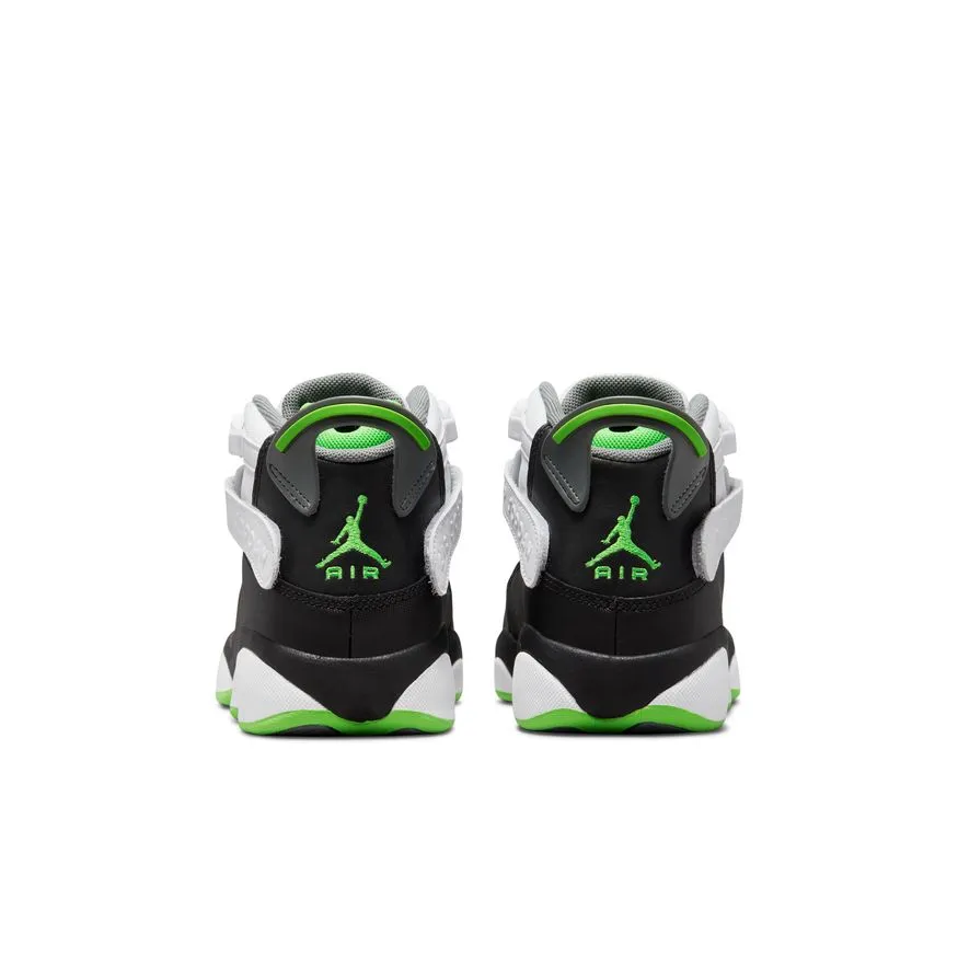 Jordan 6 Rings (GS) - WHITE/GREEN STRIKE-BLACK-SMOKE GREY