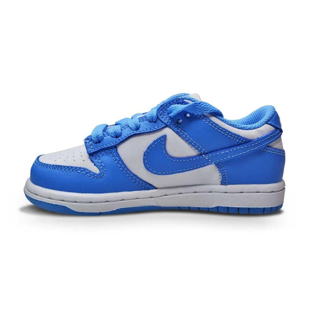 Kids Nike Dunk Low (PS) - CW1588 103 - White University Blue White