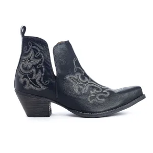 La Ponderosa Booties in Ebony