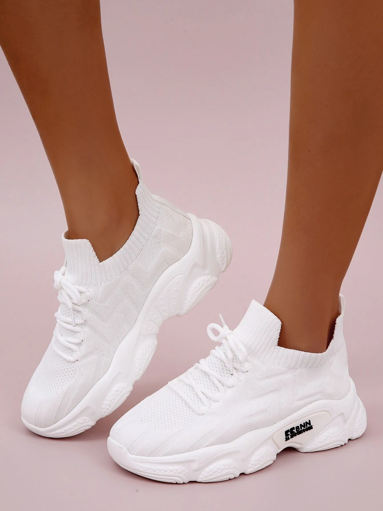 Lace-up Front Chunky Running Shoes