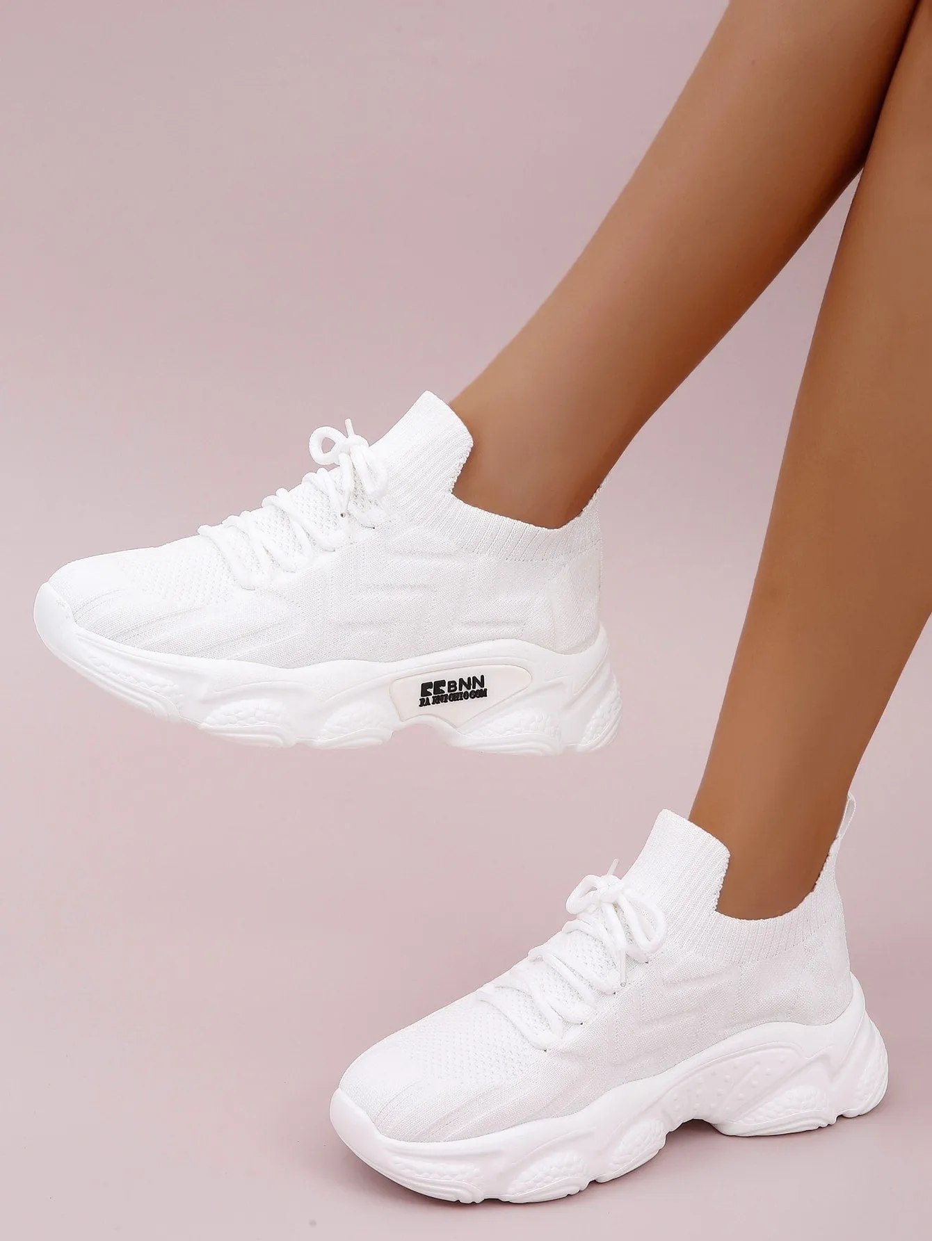 Lace-up Front Chunky Running Shoes