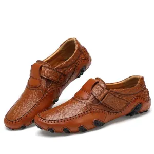 Leather Moccasins Men Driving Shoes