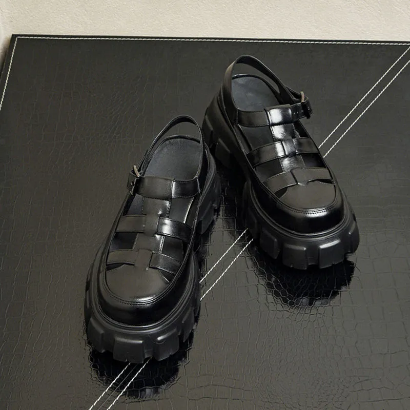 LuxeRome Exquisite Leather Sandals