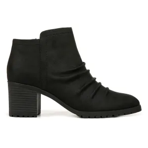 Maeve Ruched Zippered Ankle Booties