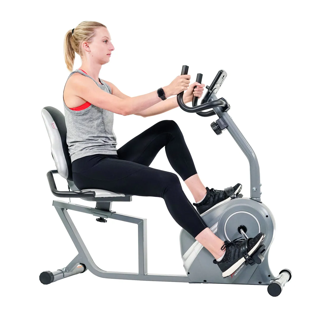 Magnetic Recumbent Bike with Soft Support Seat