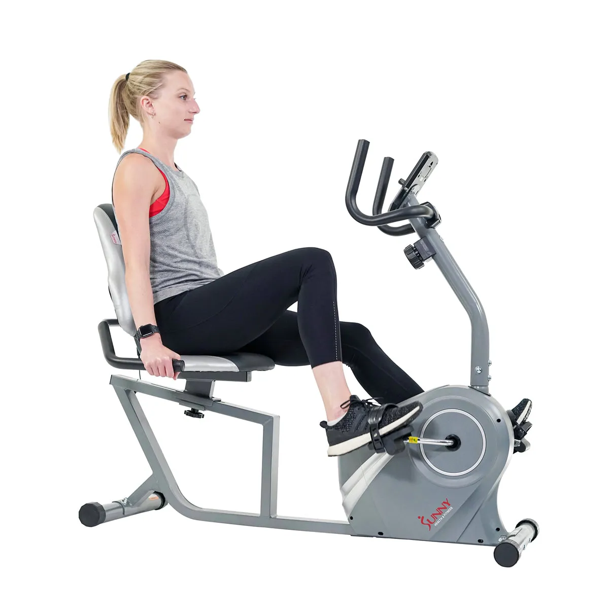 Magnetic Recumbent Bike with Soft Support Seat