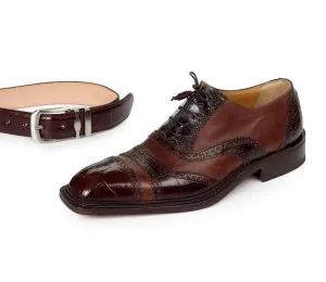 Mauri - 4714 Svevo Sport Rust Body Alligator Calf Dress Shoes