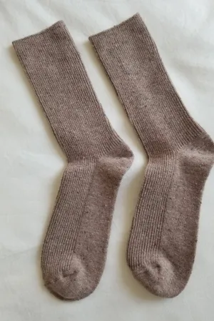 Mauve Snow Socks