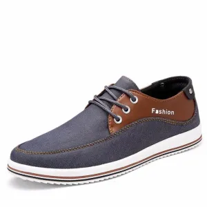 Mens Casual Breathable Street Style Lace Up Flats