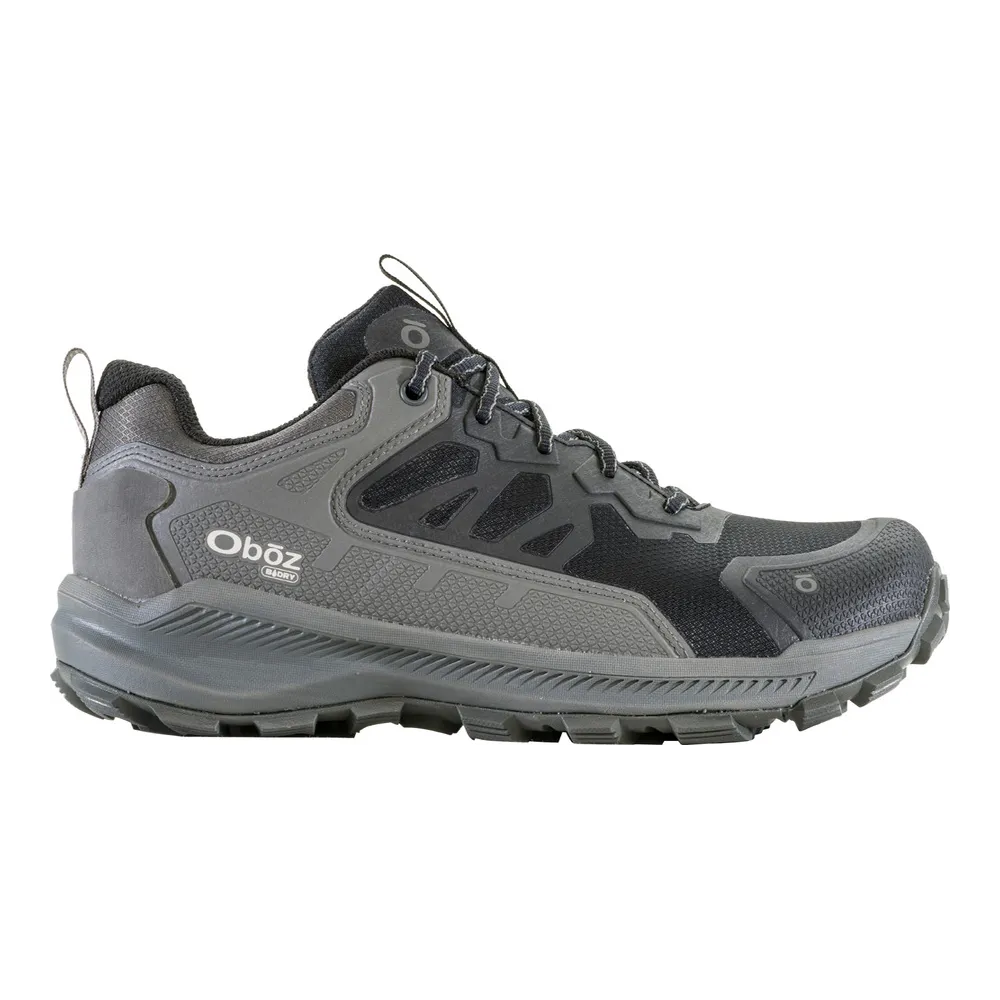 Men's Oboz Katabatic Low Waterproof Color: Charcoal