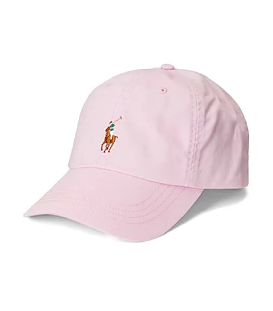 Men's Stretch-Cotton Twill Ball Cap Carmel Pink