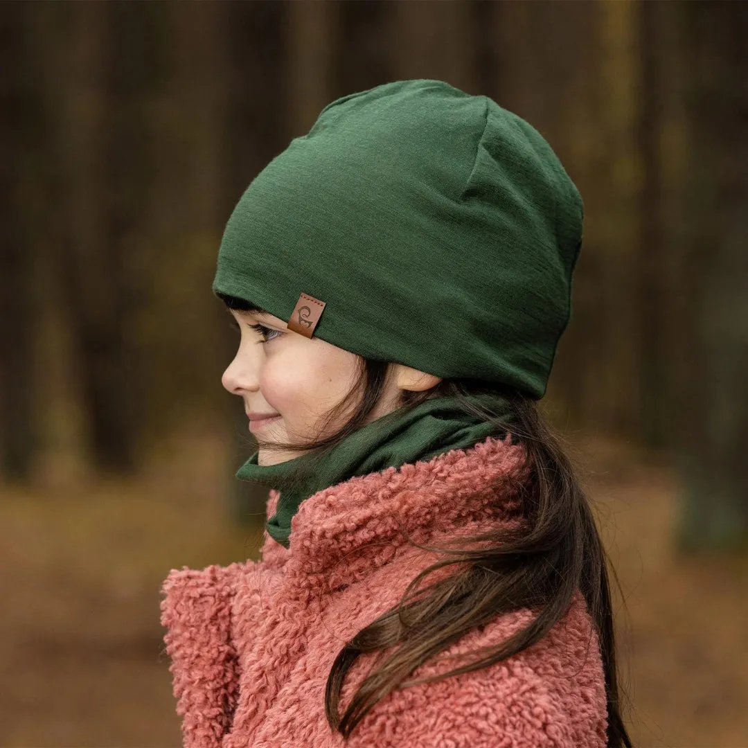 Merino Beanie - Dark Green