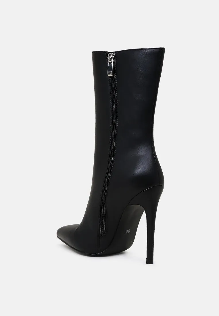 Micah Pointed Toe Stiletto High Ankle Boots