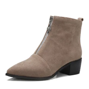 mid heels Ankle Chelsea boots