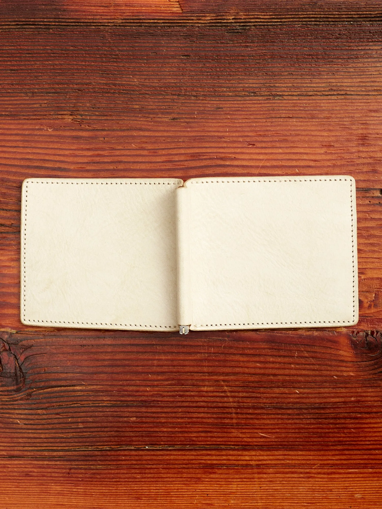 Money Clip Wallet in Ivory