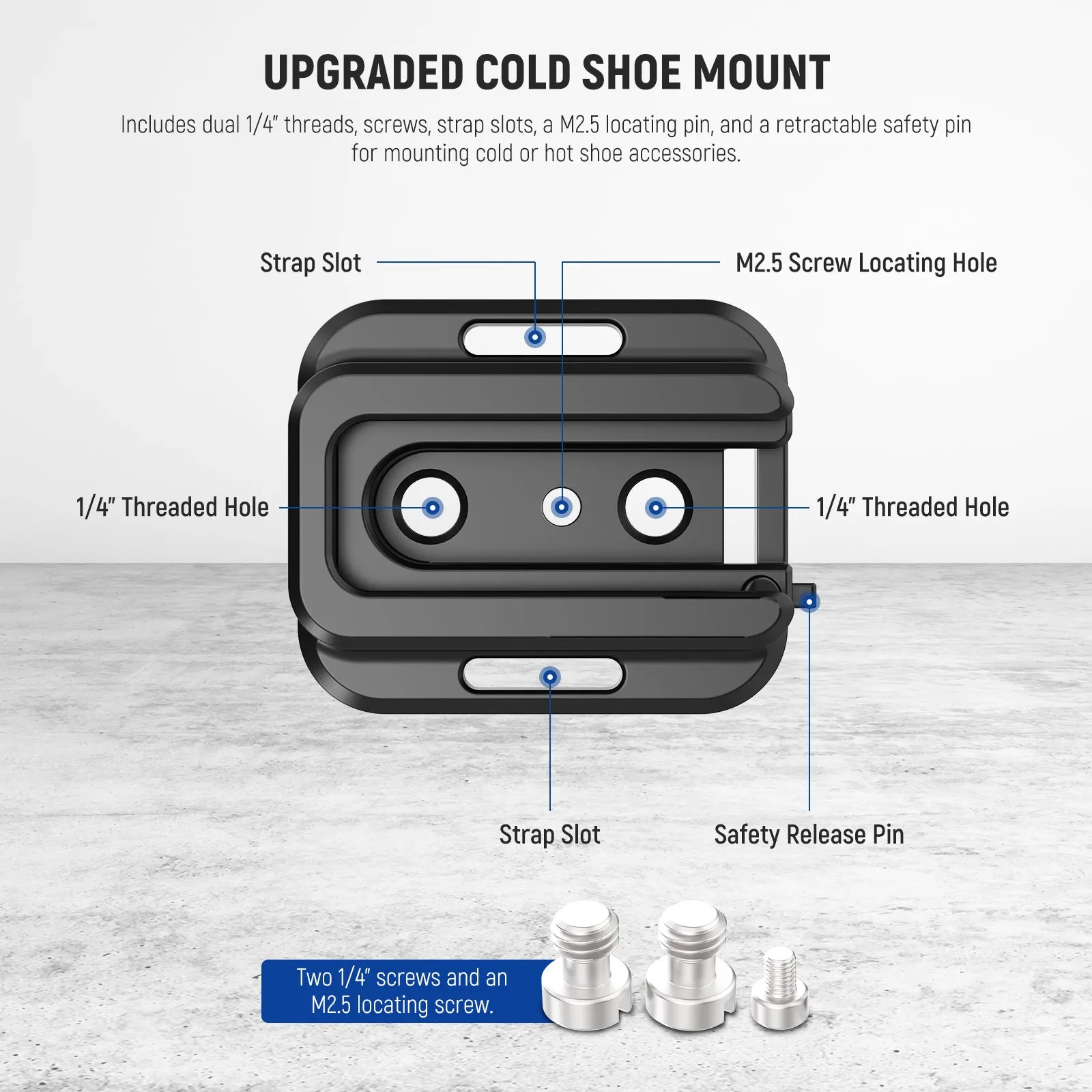 NEEWER UA042 Cold Shoe Mount Adapter