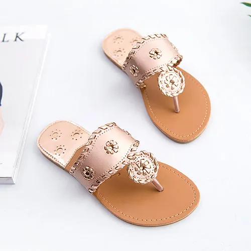 New 2017 Shoes Women Sandals Fashion Flip Flops Summer Style Hair ball Chains Flats Solid Slippers Sandal Flat Free Shipping