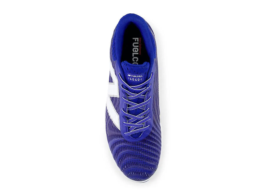 New Balance Men's FuelCell 4040 V7 Molded Baseball Cleats - Team Royal / White - PL4040B7