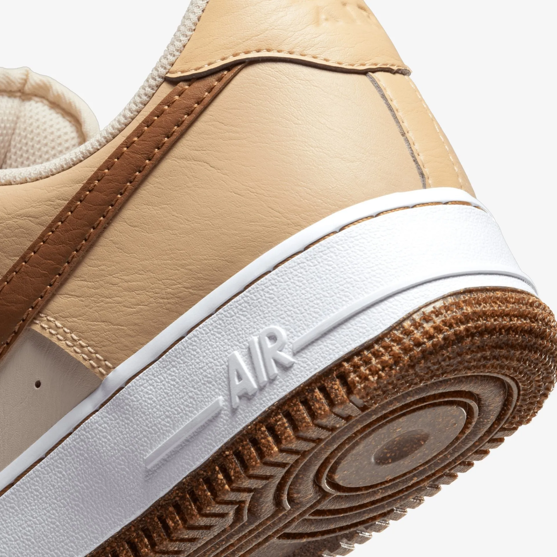 Nike | AIR FORCE 1 '07 EMB { PEARL WHITE/ALE BROWN