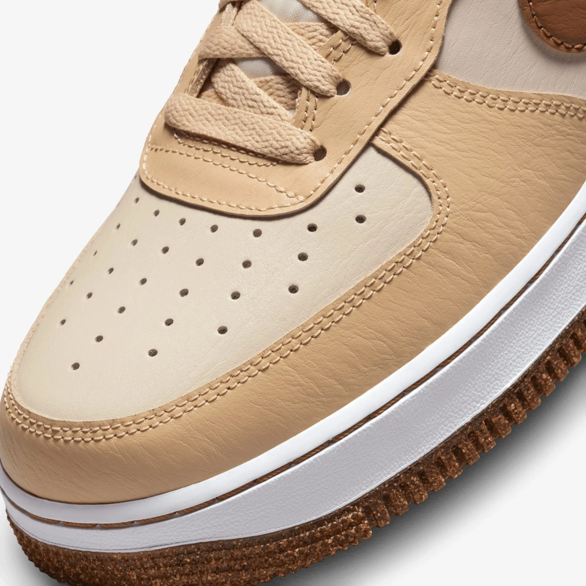 Nike | AIR FORCE 1 '07 EMB { PEARL WHITE/ALE BROWN