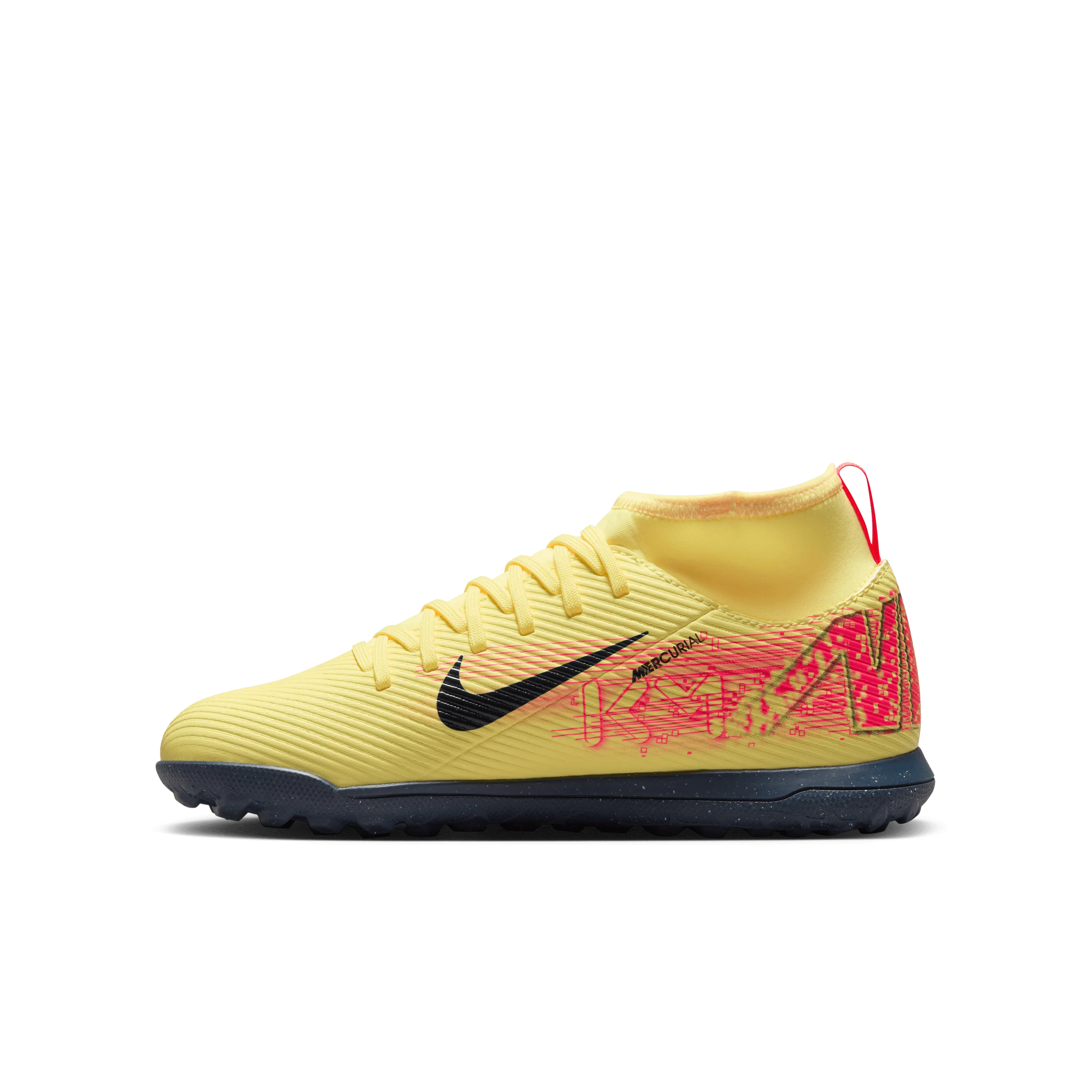 Nike Jr. Mercurial Superfly 10 Club "Kylian Mbappé" TF - Lt Laser Orange/Armory Navy