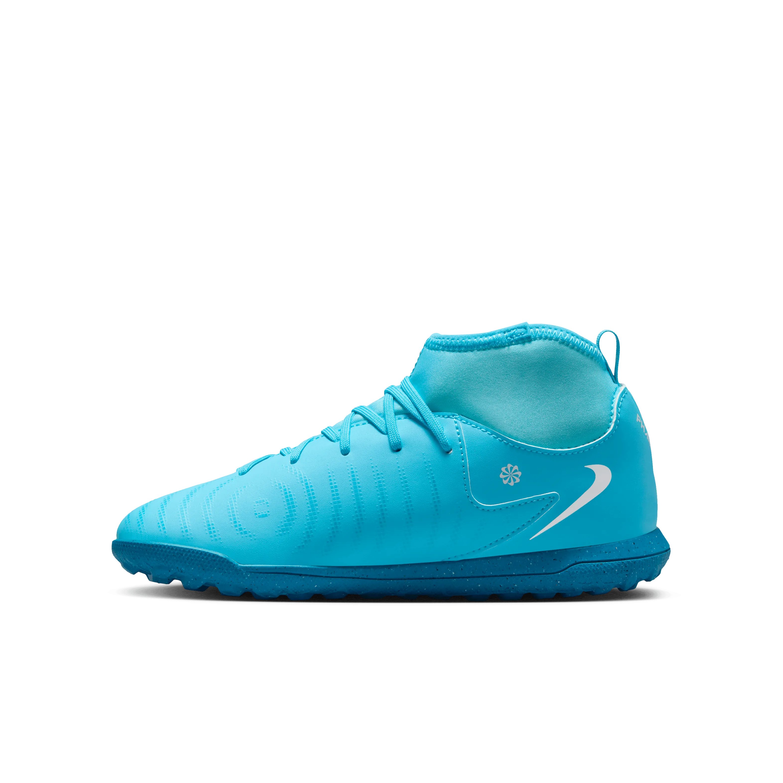 Nike Jr. Phantom Luna 2 Club TF - High-BLUE FURY/WHITE