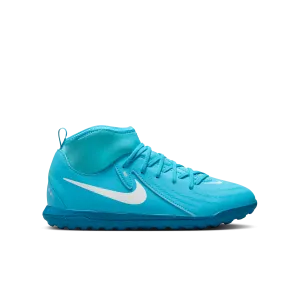 Nike Jr. Phantom Luna 2 Club TF - High-BLUE FURY/WHITE