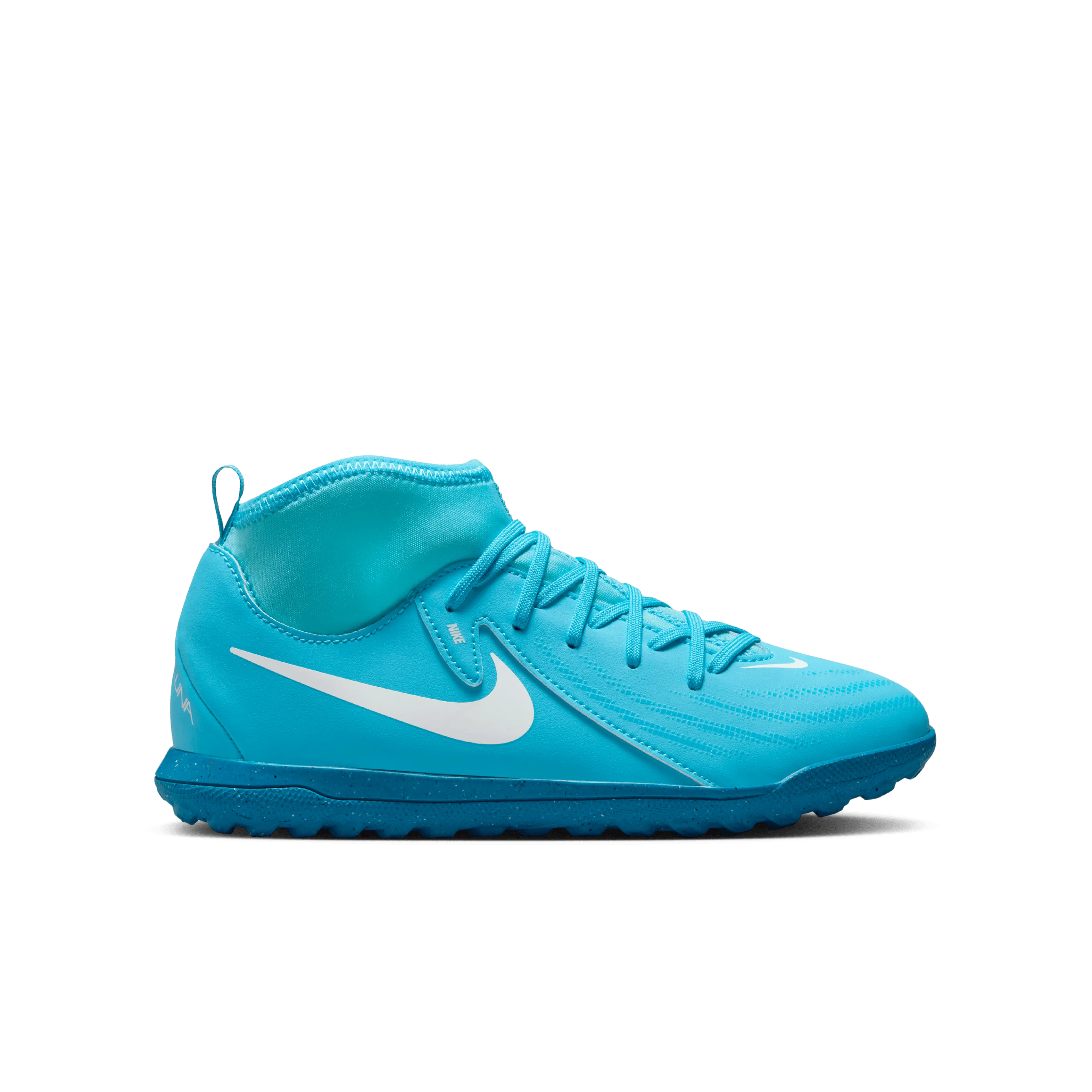 Nike Jr. Phantom Luna 2 Club TF - High-BLUE FURY/WHITE