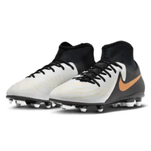 Nike Junior Phantom Luna II Club FG - White/Black/Metallic Gold