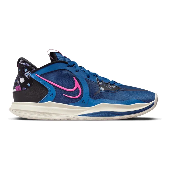 Nike Men's Kyrie Low 5 Shoes - Dark Marina Blue / Black / Viotech / Pinksicle