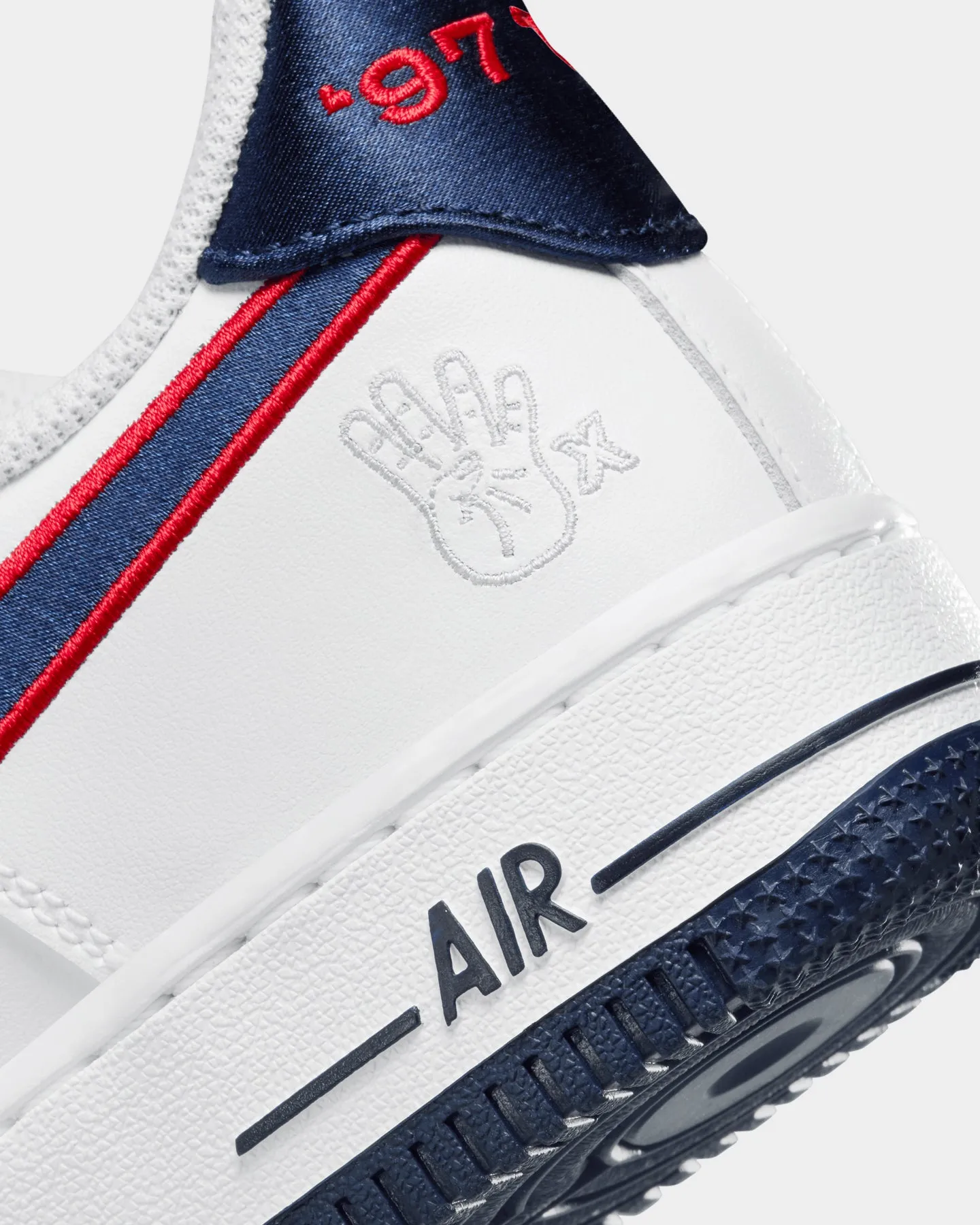 Nike Women's Air Force 1 '07 "Houston Comets Four-Peat" White/Obsidian/University Red