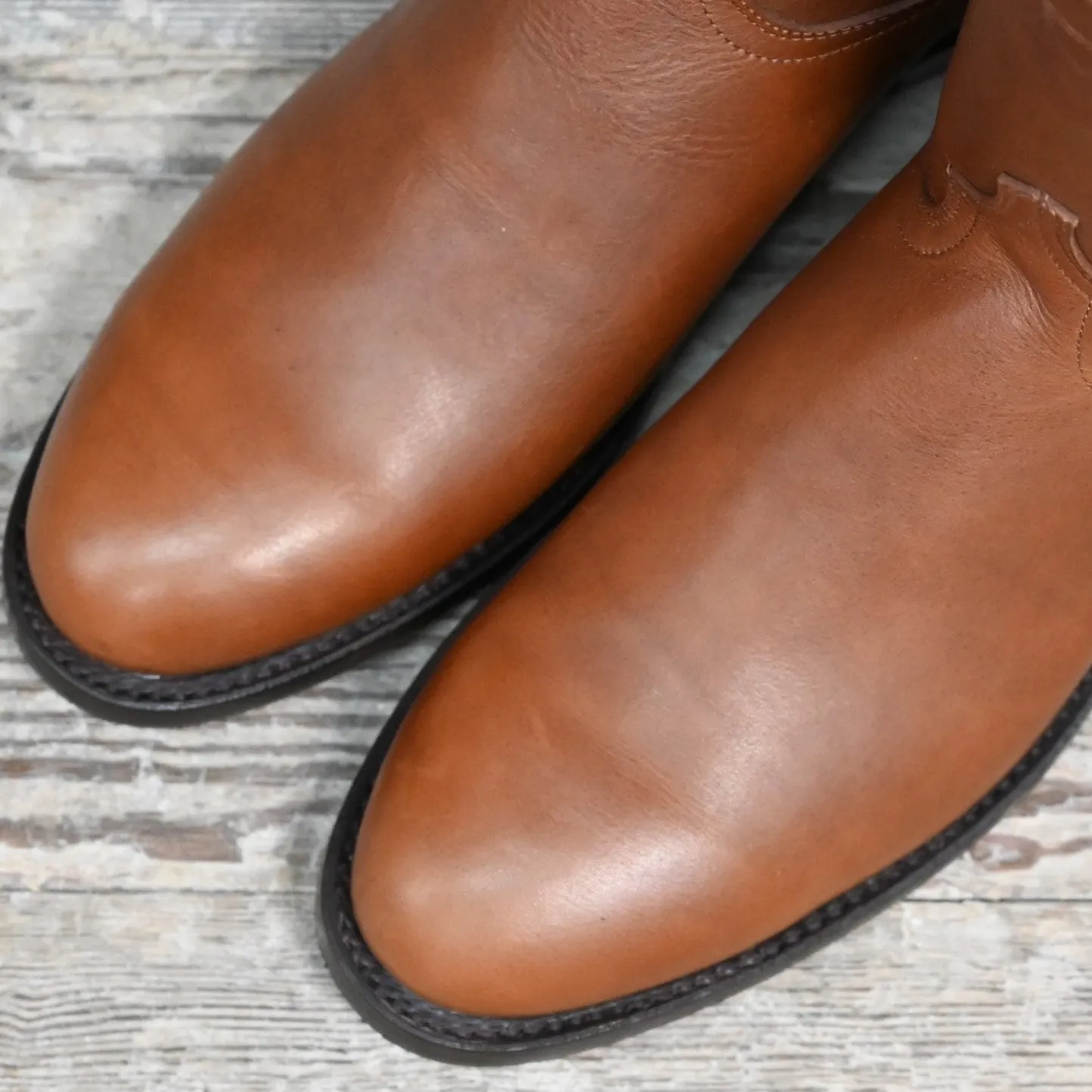 Nutted Calf Men's 9" Super Roper in Tobacco Waxy Retanned Leather