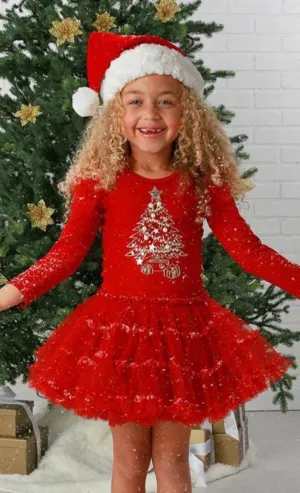 Ooh La La Couture Holiday Red Jingle Ball Tutu Dress