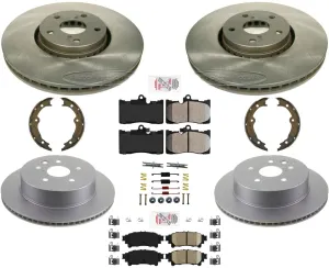 Performance Carbon Disc Brake Rotors & Pads For Lexus GS350 F Sport 2013-2020