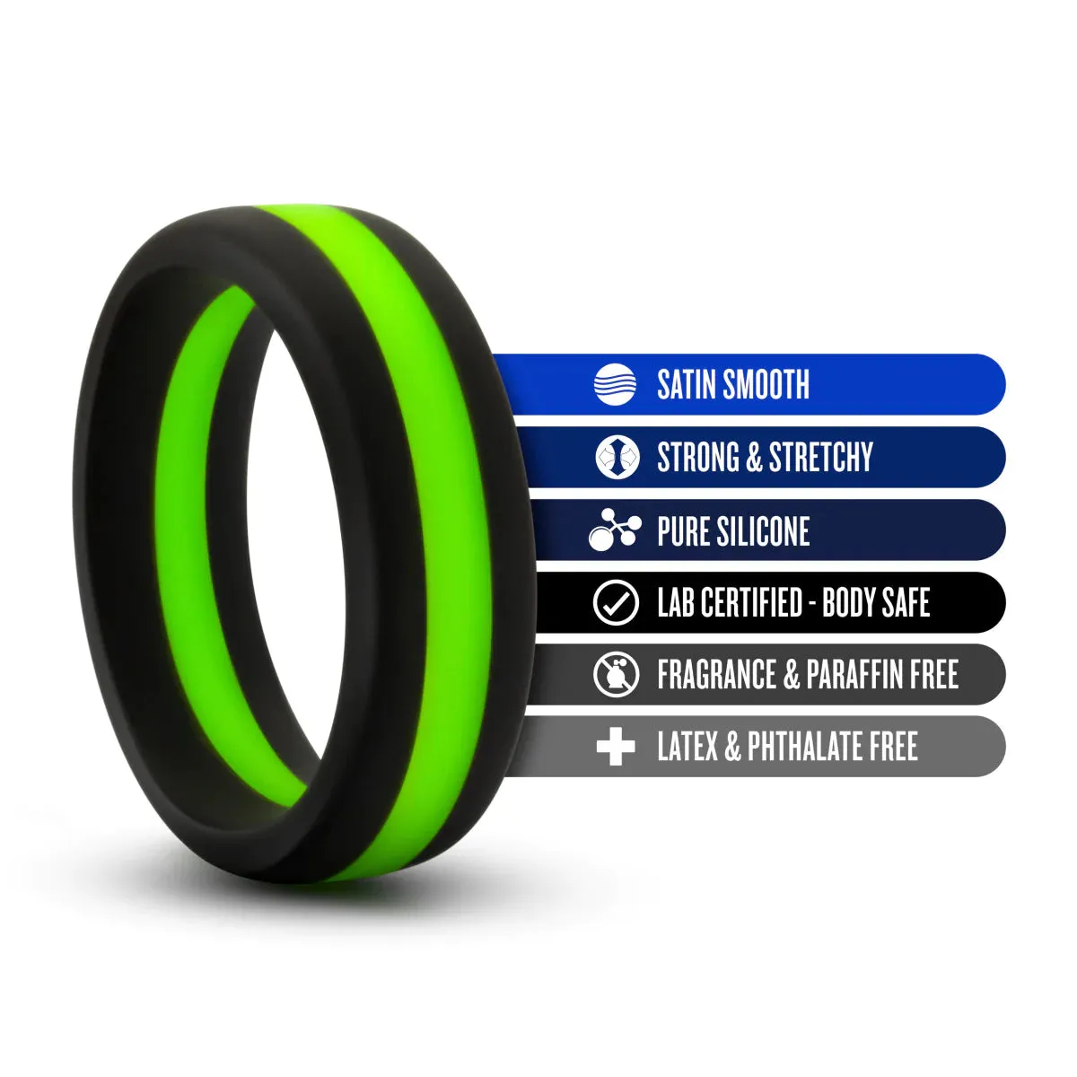 Performance Pro: Green & Black Penis Ring