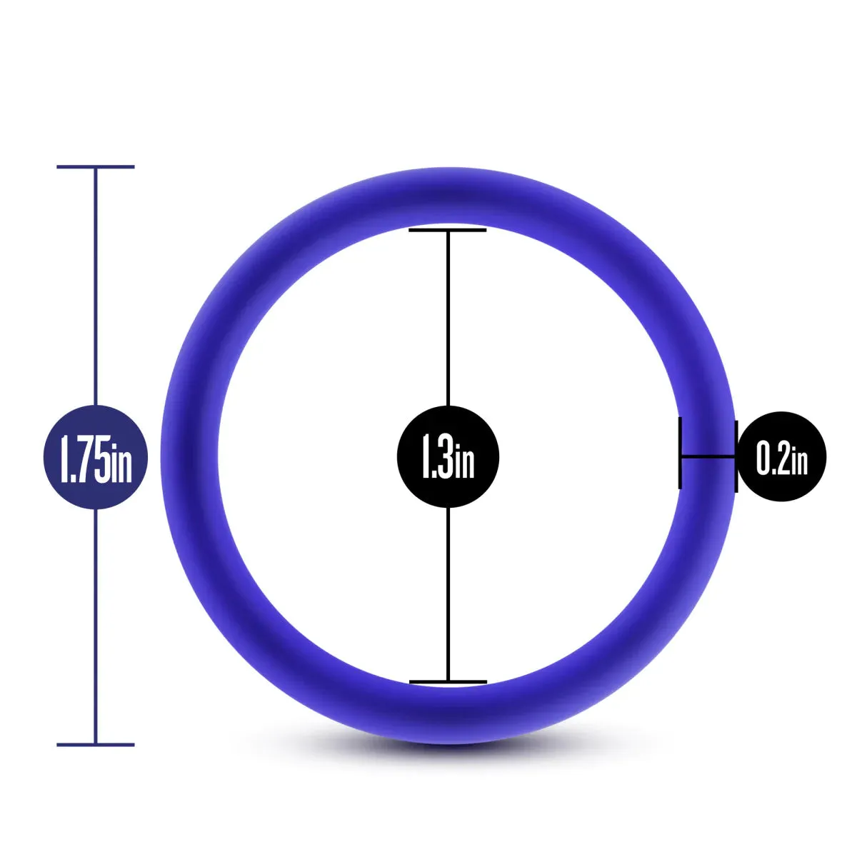 Performance VS1 Pure Premium Silicone Cock Rings Medim - 3 Pack)