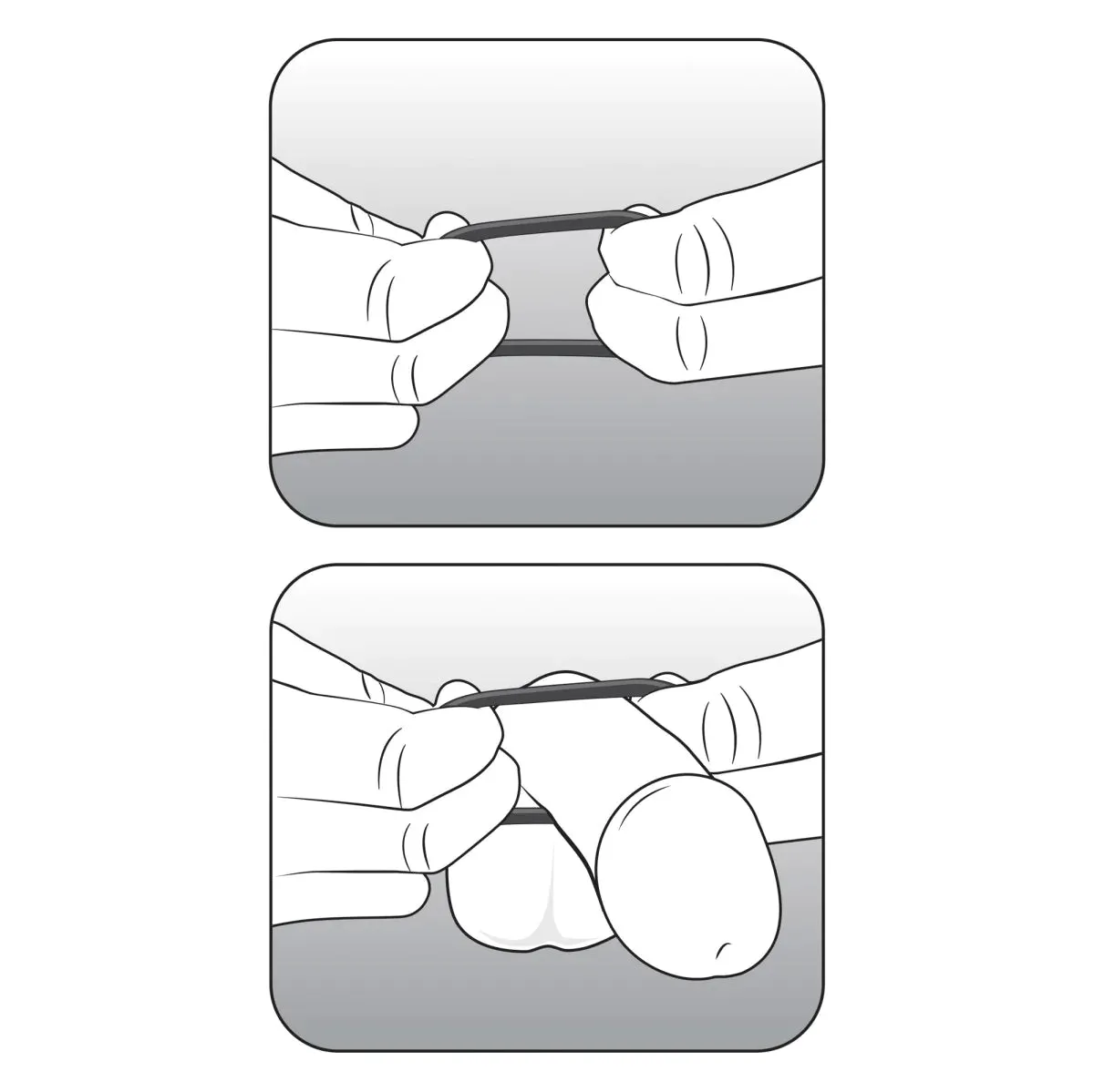 Performance VS3 Pure Premium Silicone Cock Rings LARGE - 3 Pack