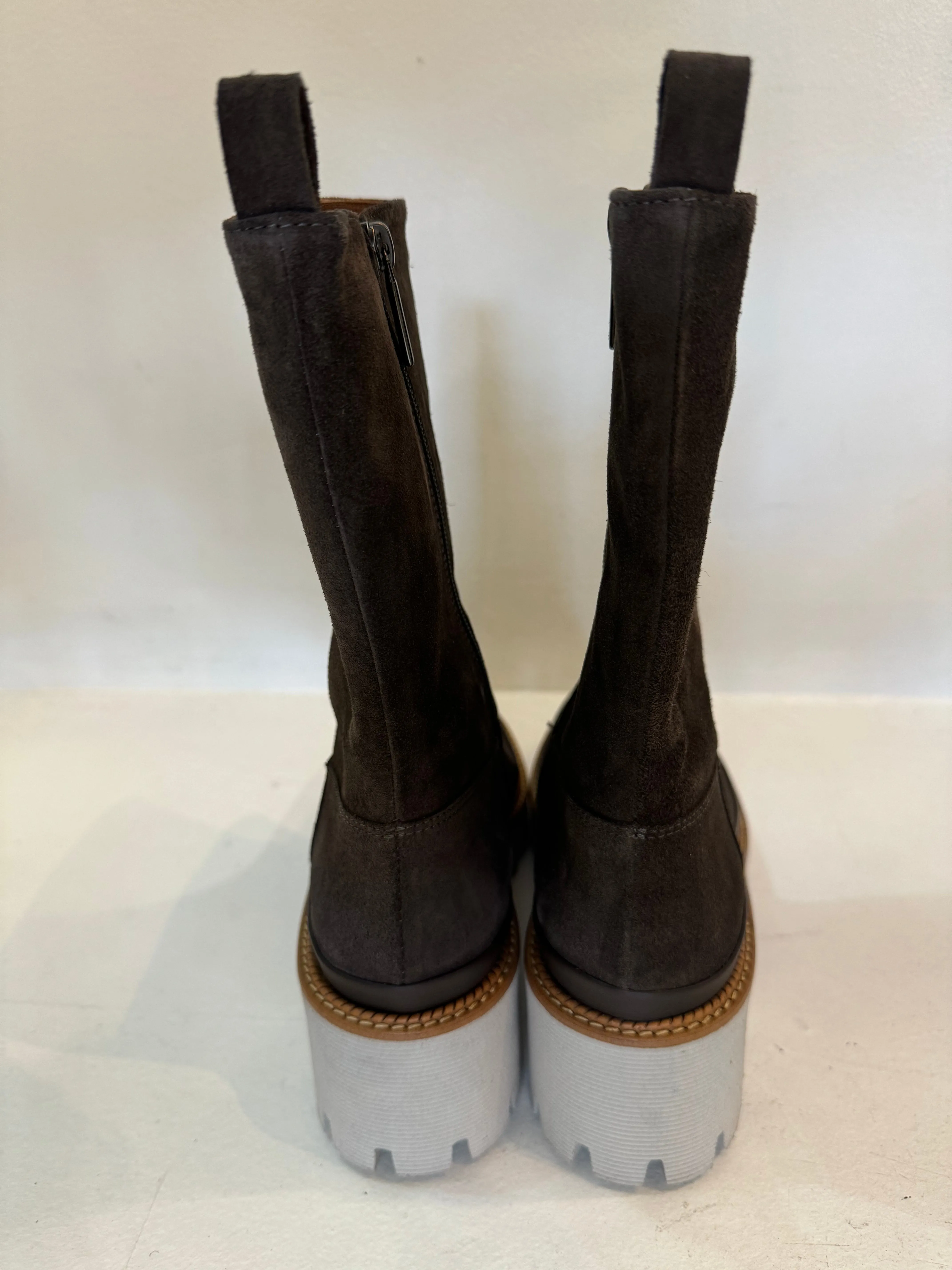 Pons Quintana Coffee Suede Carmen Boot