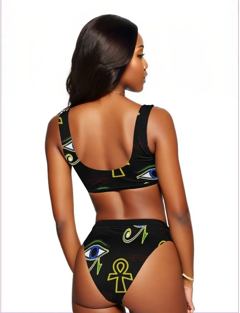 Power Clothing Sports Top & High-Waisted Bikini Swimsuit