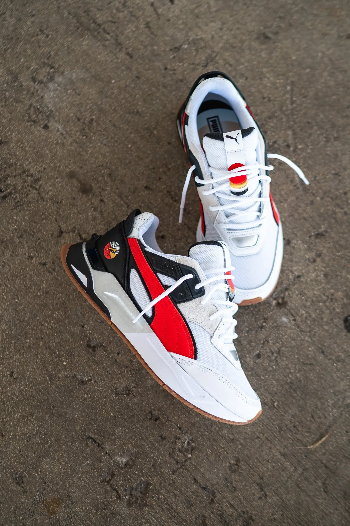 Puma Mirage Sport AS (White/Red)